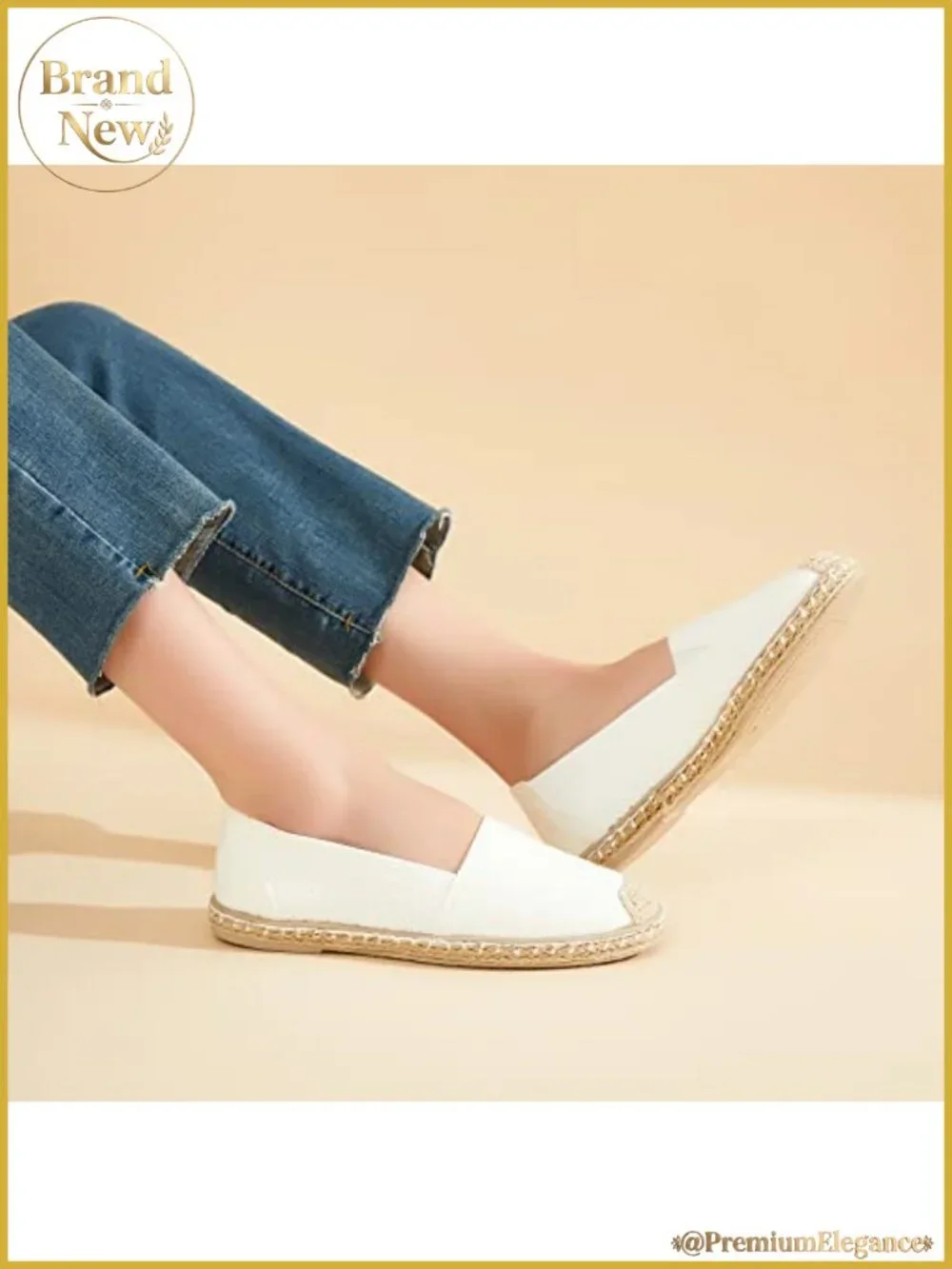 Women's Espadrilles Flats Slip-On Breathable Canvas Foldable Loafers